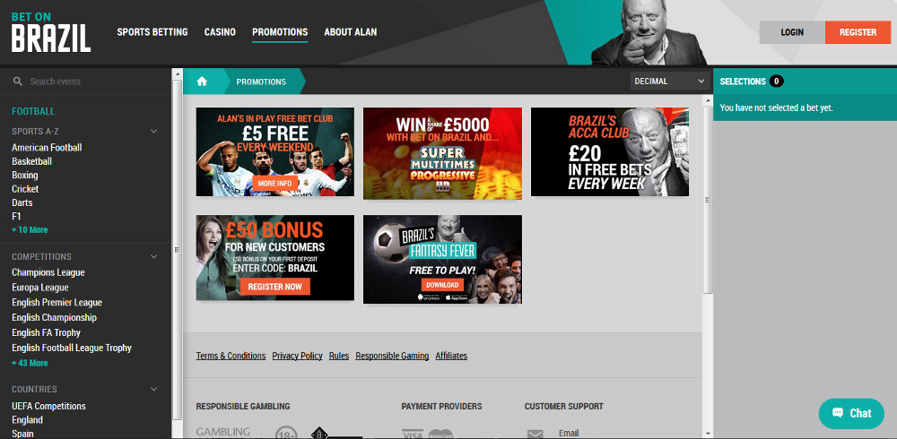 Bet on Brazil Promotions