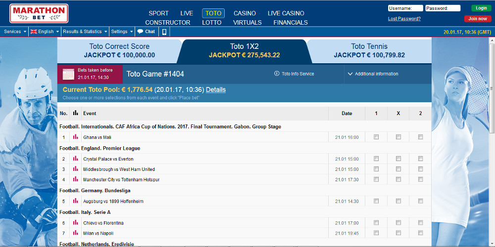 Marathonbet Toto