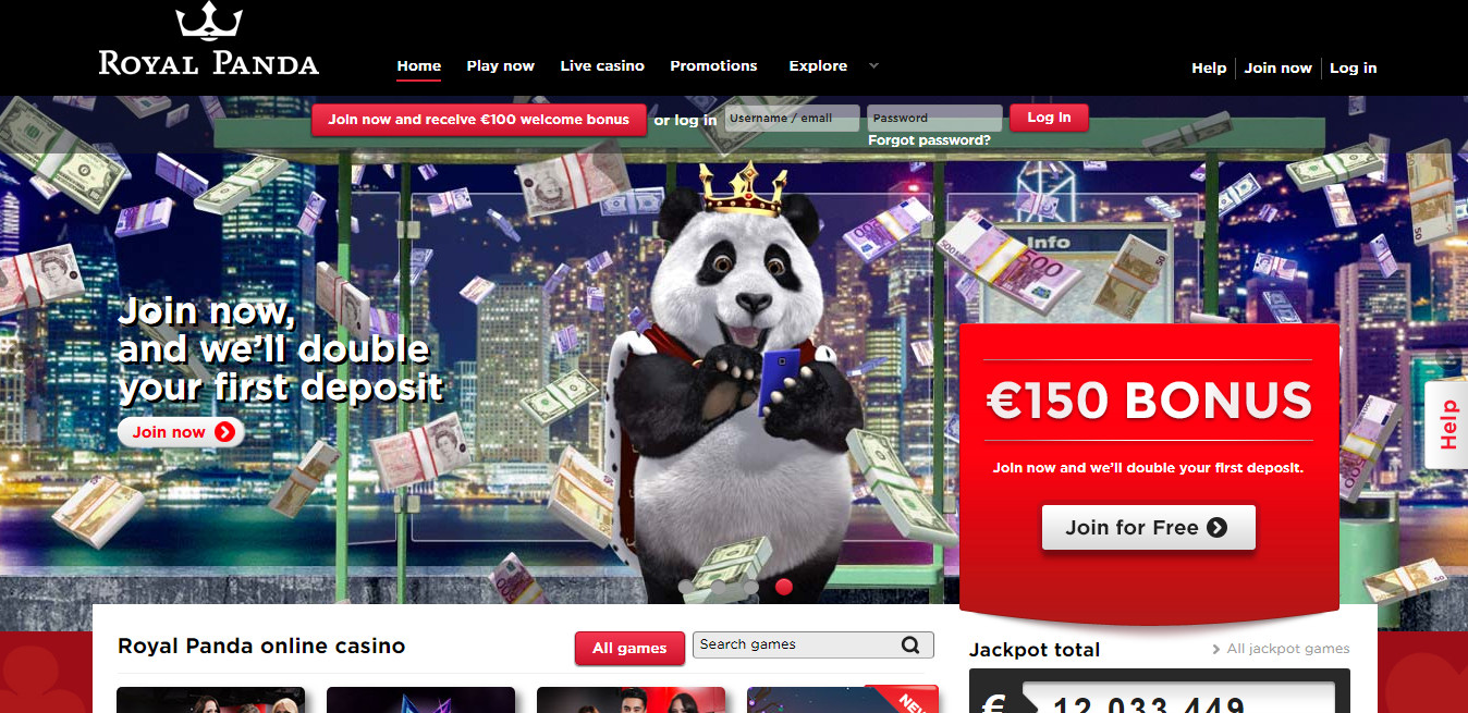 Royal Panda Homepage