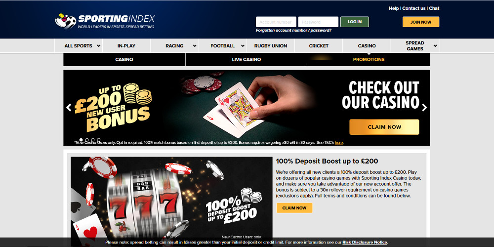 Sporting Index Promotions