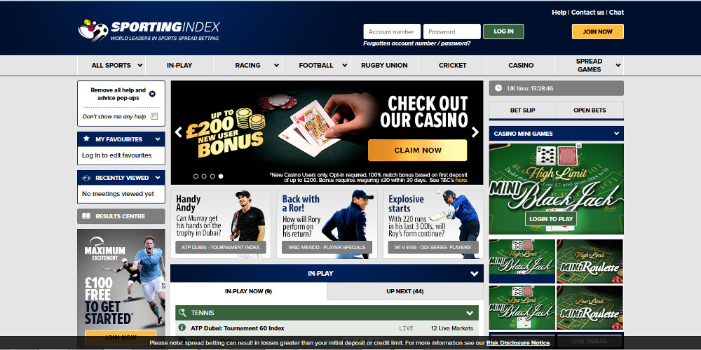 Sporting Index Website